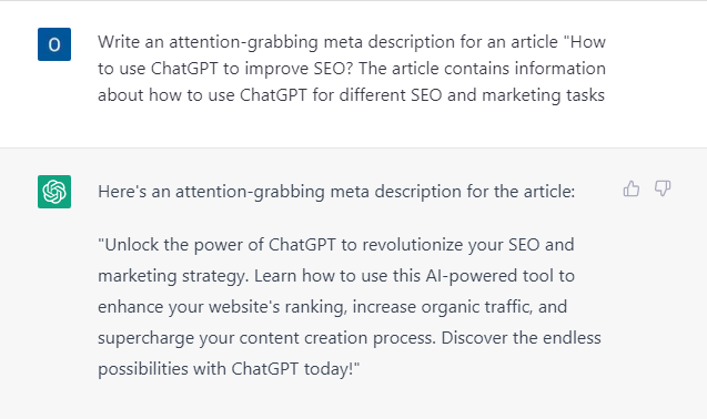 Meta description written by ChatGPT